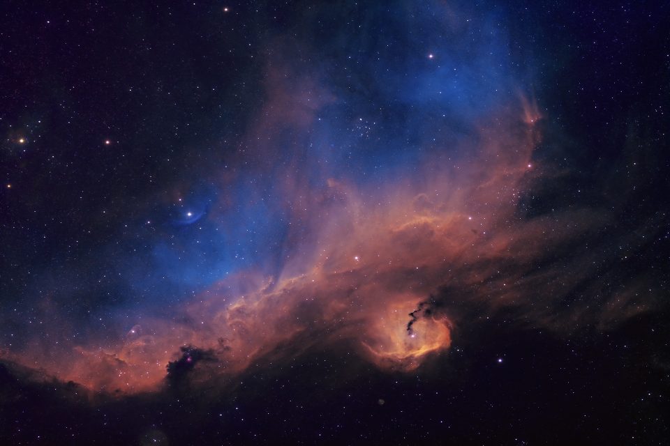 IC2177 Der Möwennebel in der Hubble Palette