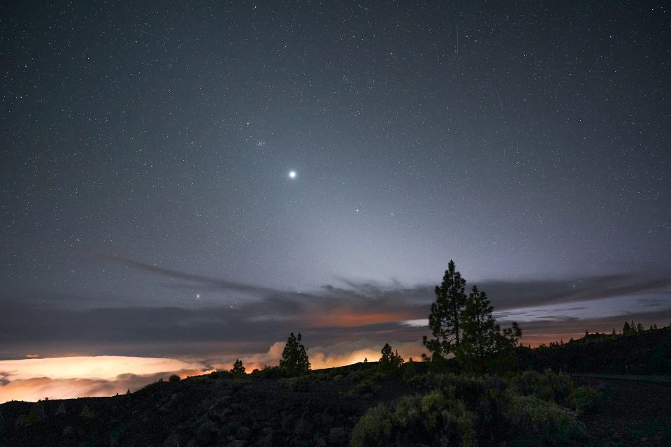 Zodiacal Light with Venus